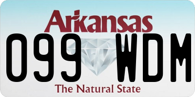 AR license plate 099WDM