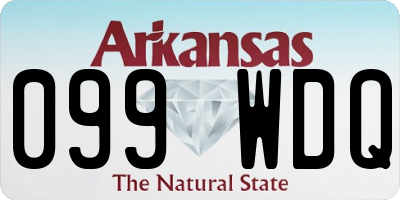 AR license plate 099WDQ