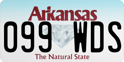 AR license plate 099WDS