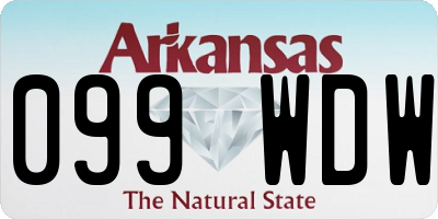 AR license plate 099WDW