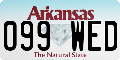 AR license plate 099WED