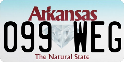 AR license plate 099WEG