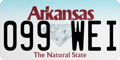 AR license plate 099WEI