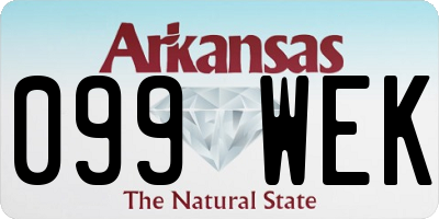AR license plate 099WEK