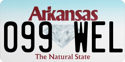 AR license plate 099WEL