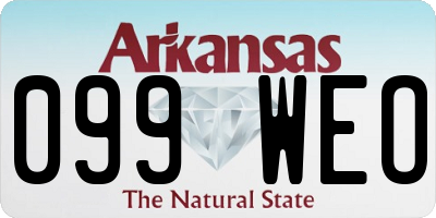 AR license plate 099WEO