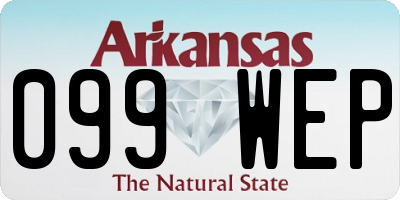AR license plate 099WEP