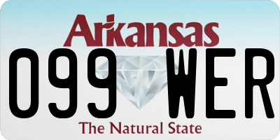 AR license plate 099WER