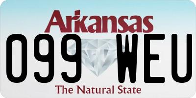 AR license plate 099WEU