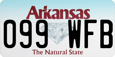 AR license plate 099WFB