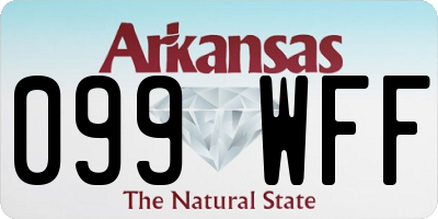AR license plate 099WFF