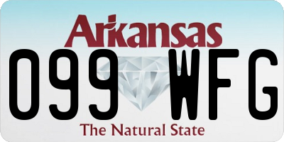 AR license plate 099WFG