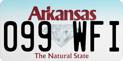 AR license plate 099WFI