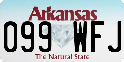AR license plate 099WFJ