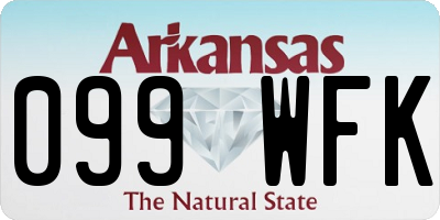 AR license plate 099WFK