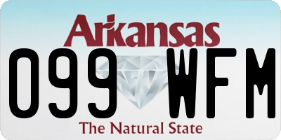 AR license plate 099WFM