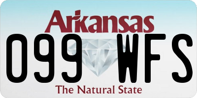 AR license plate 099WFS