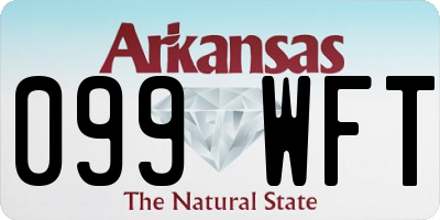 AR license plate 099WFT
