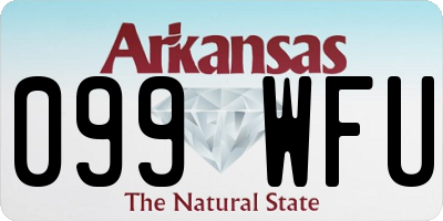 AR license plate 099WFU