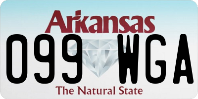AR license plate 099WGA