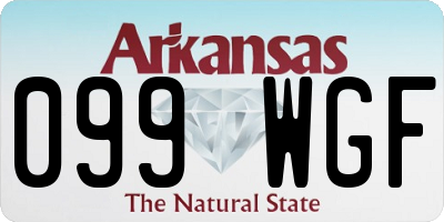 AR license plate 099WGF