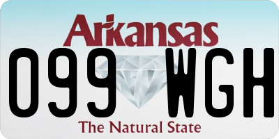 AR license plate 099WGH