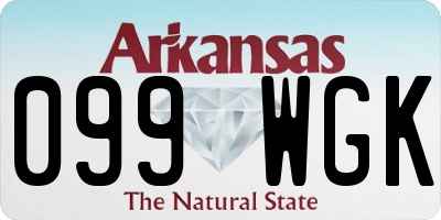 AR license plate 099WGK