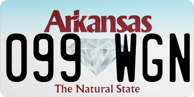 AR license plate 099WGN