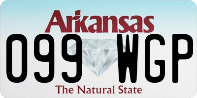 AR license plate 099WGP