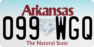 AR license plate 099WGQ