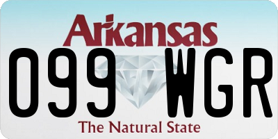 AR license plate 099WGR