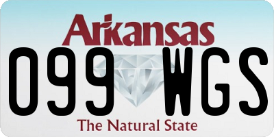 AR license plate 099WGS