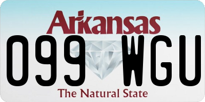 AR license plate 099WGU