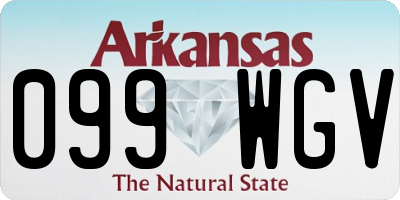 AR license plate 099WGV