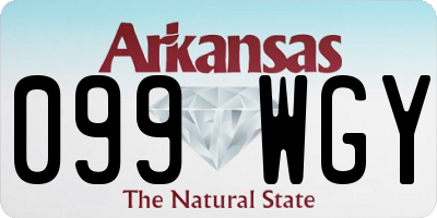 AR license plate 099WGY