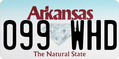 AR license plate 099WHD