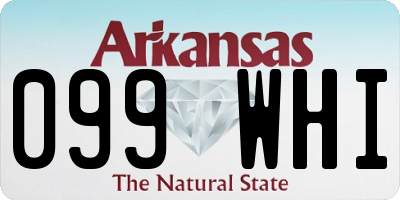 AR license plate 099WHI