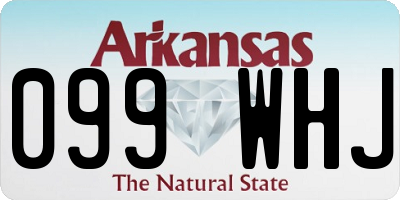AR license plate 099WHJ
