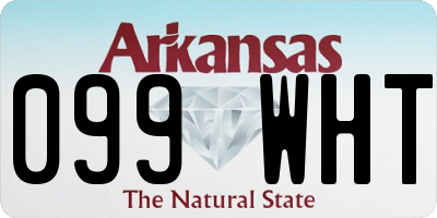AR license plate 099WHT