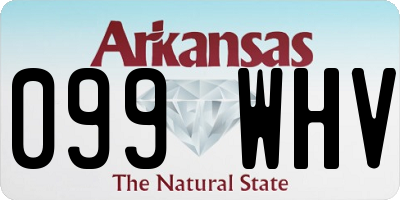 AR license plate 099WHV