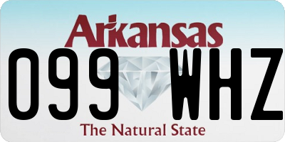 AR license plate 099WHZ