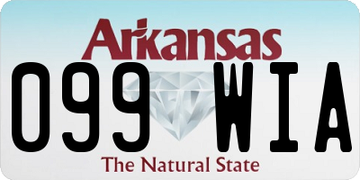 AR license plate 099WIA