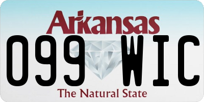 AR license plate 099WIC