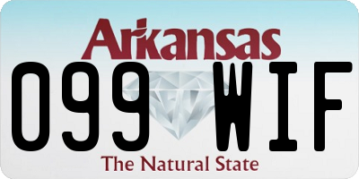 AR license plate 099WIF