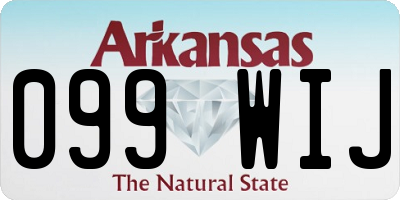 AR license plate 099WIJ