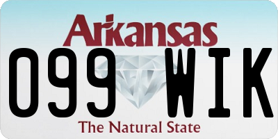 AR license plate 099WIK