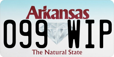 AR license plate 099WIP