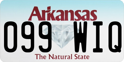 AR license plate 099WIQ