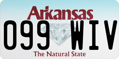 AR license plate 099WIV