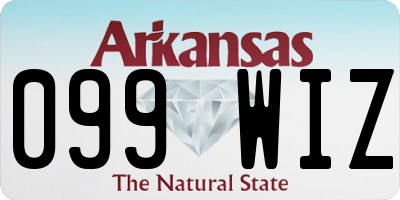 AR license plate 099WIZ